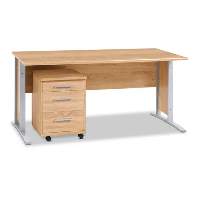 Schreibtisch m. Container