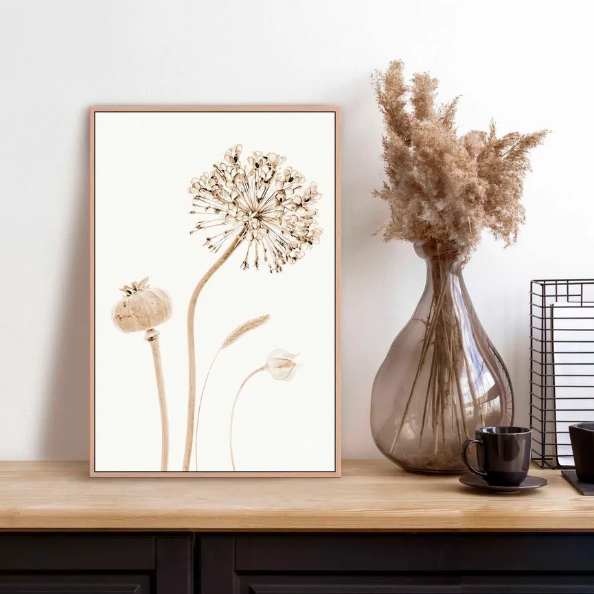 Bild gerahmt "Flower Stills" milieu