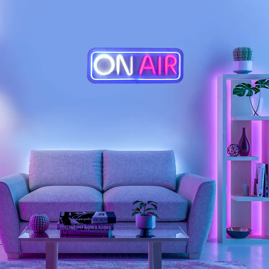 Neon-LED-Bild "Neon-On Air" milieu