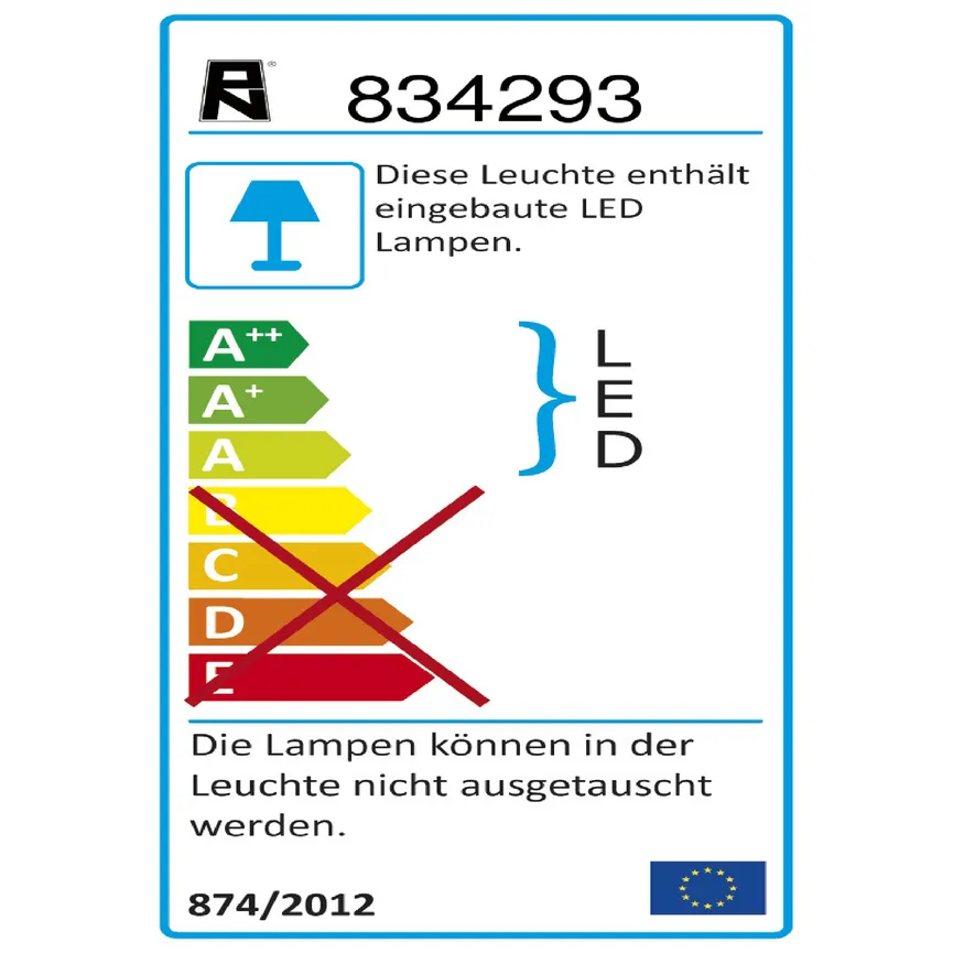 Deckenleuchte "Q-Kate" energielabel