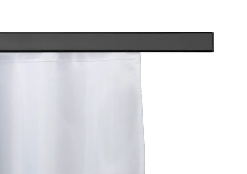 Duschschiene Jete schwarz detail