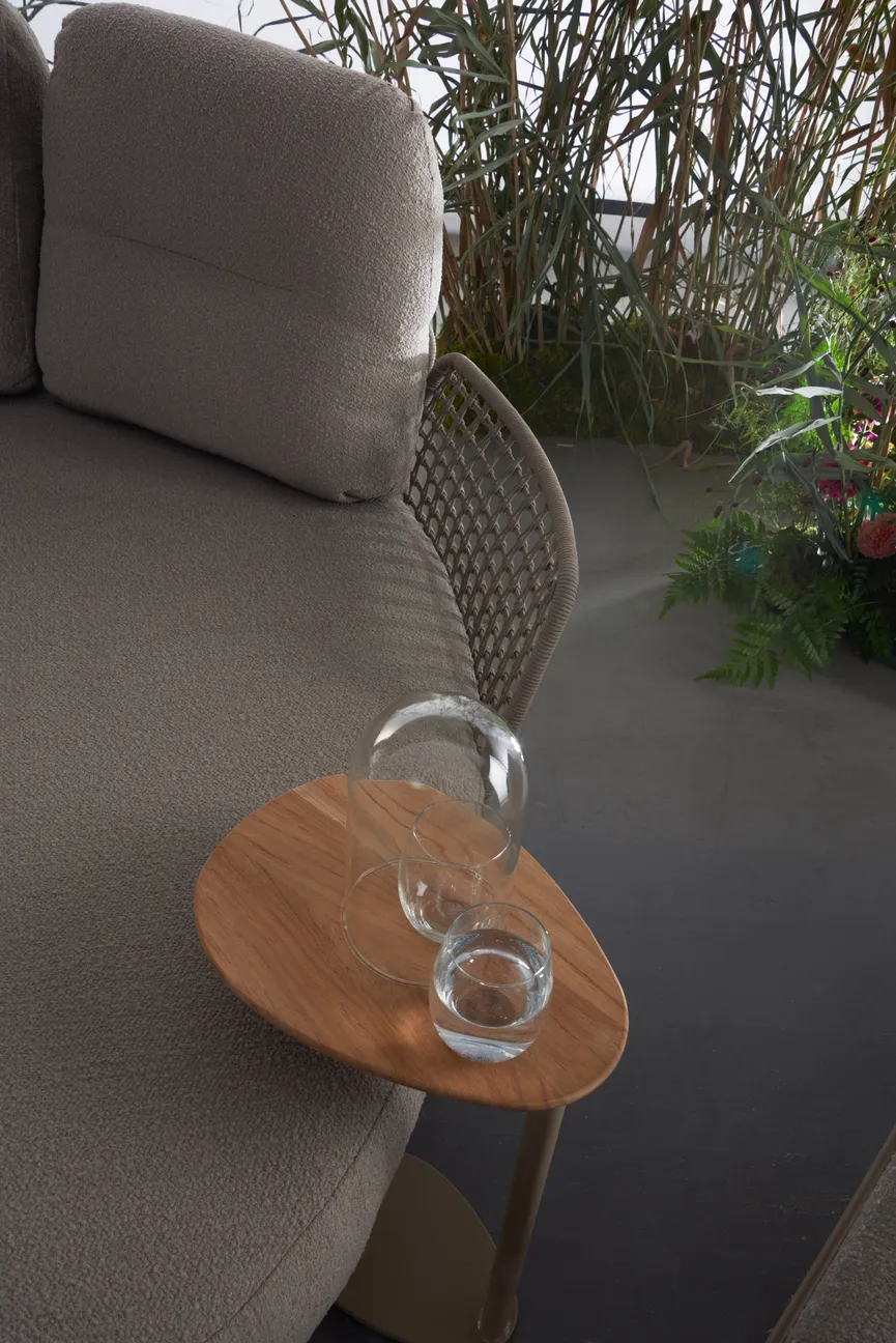 Beistelltisch Latte/Teak milieu