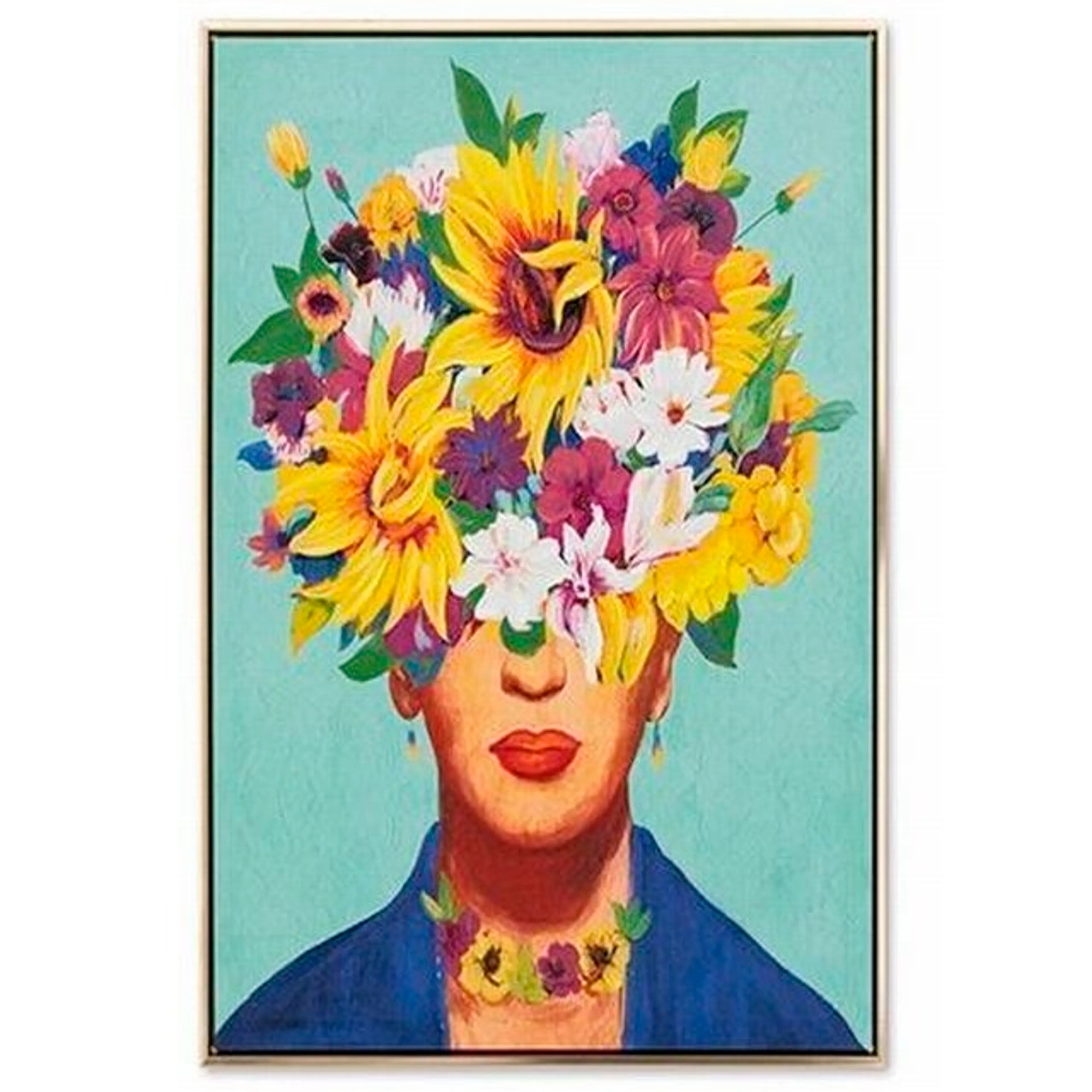 Wandbild 62,5 x 82,5 cm Frauenkopf
