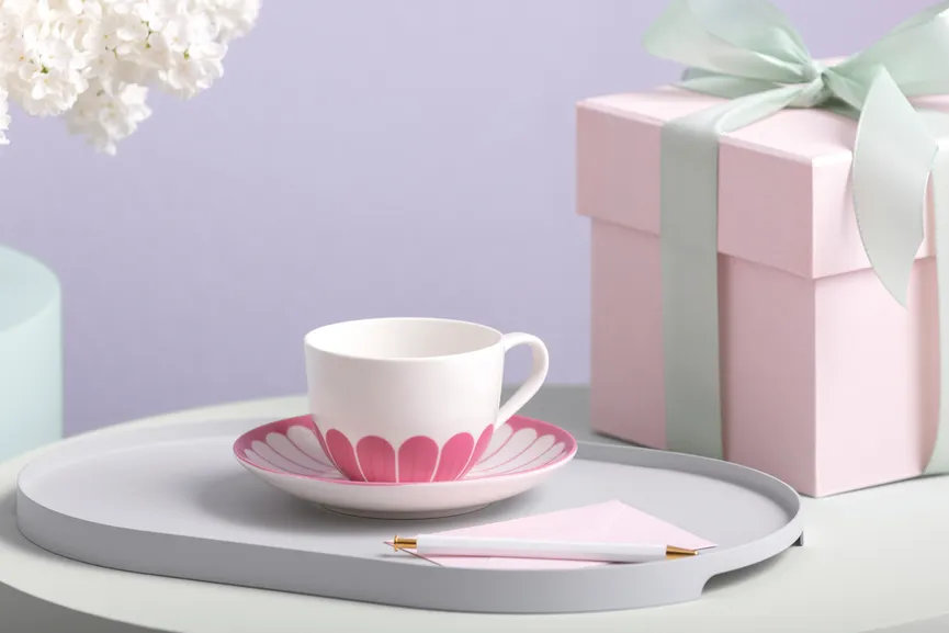 Kaffeeobertasse "Fleur" 160 ml milieu