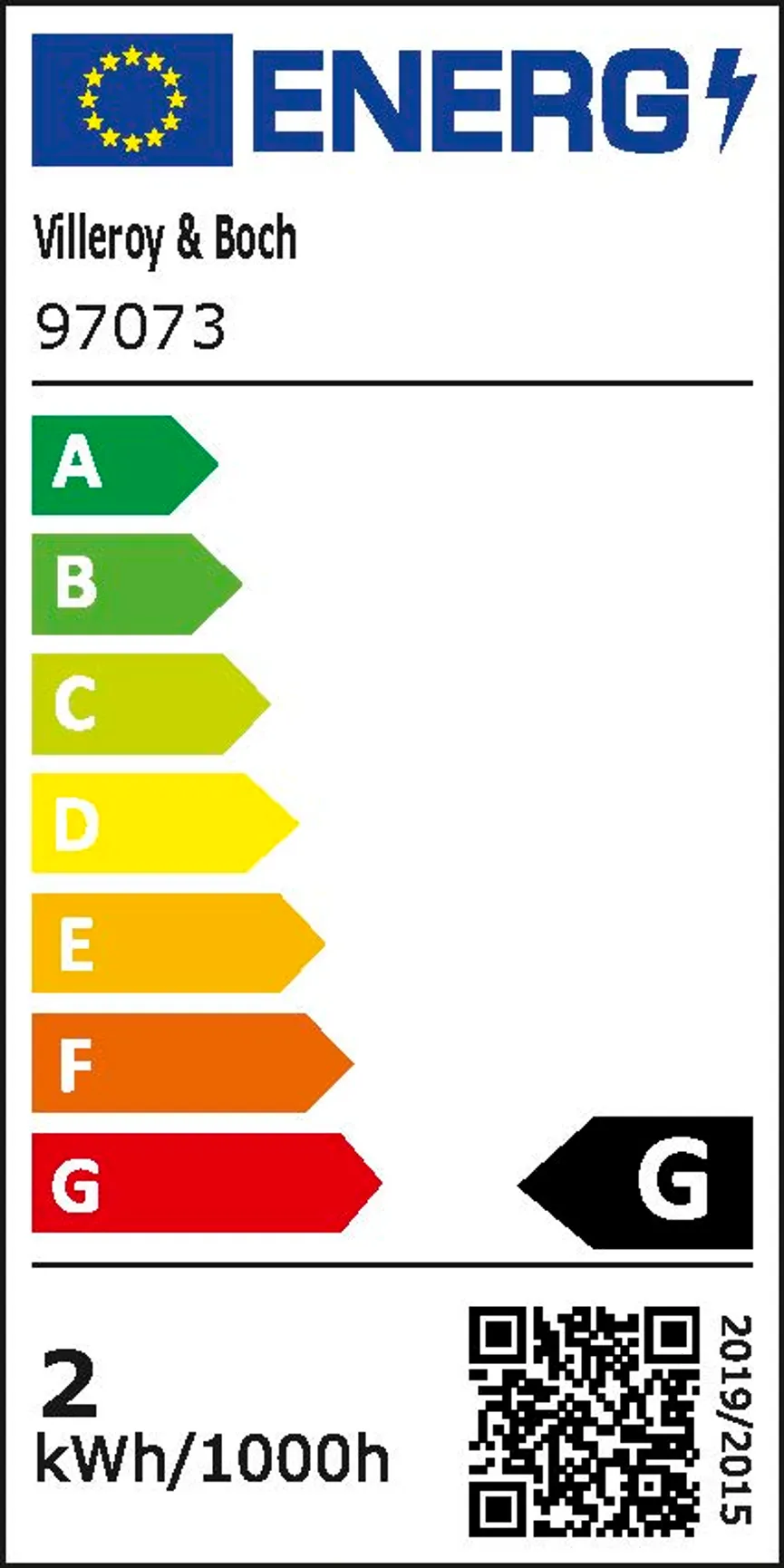 Akku-Tischleuchte "Bergamo" energielabel