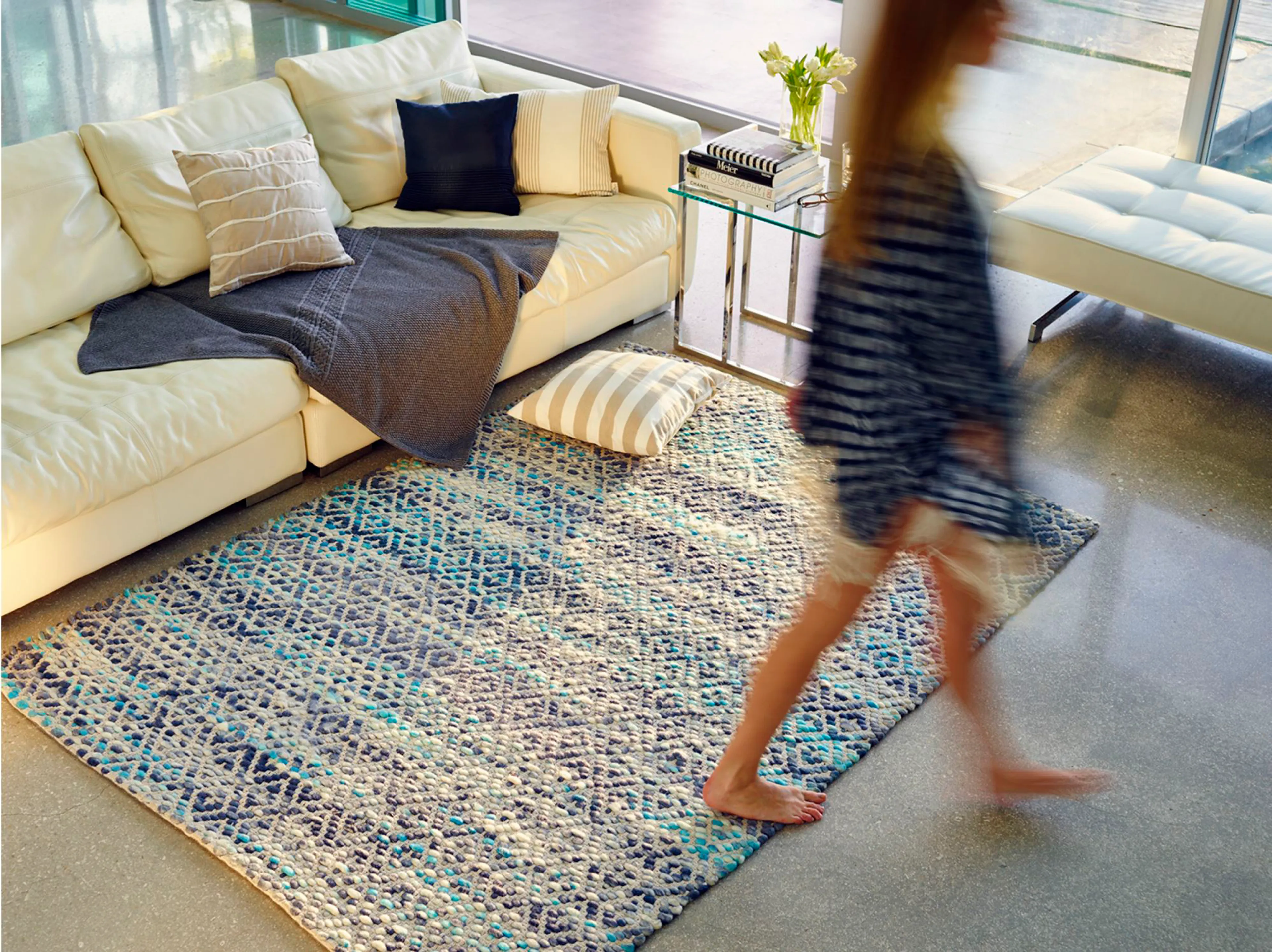 Webteppich Diamond 65 x 135 cm
