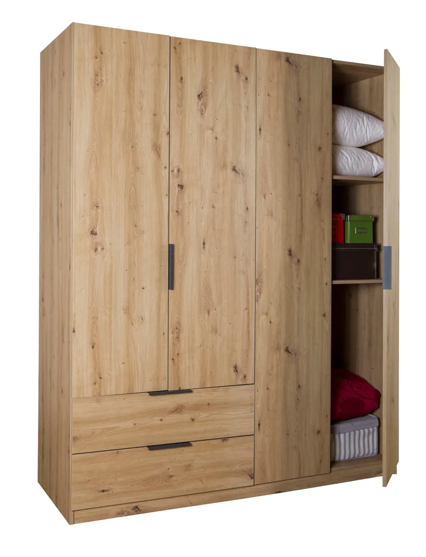Drehtürenschrank 4-trg. detail