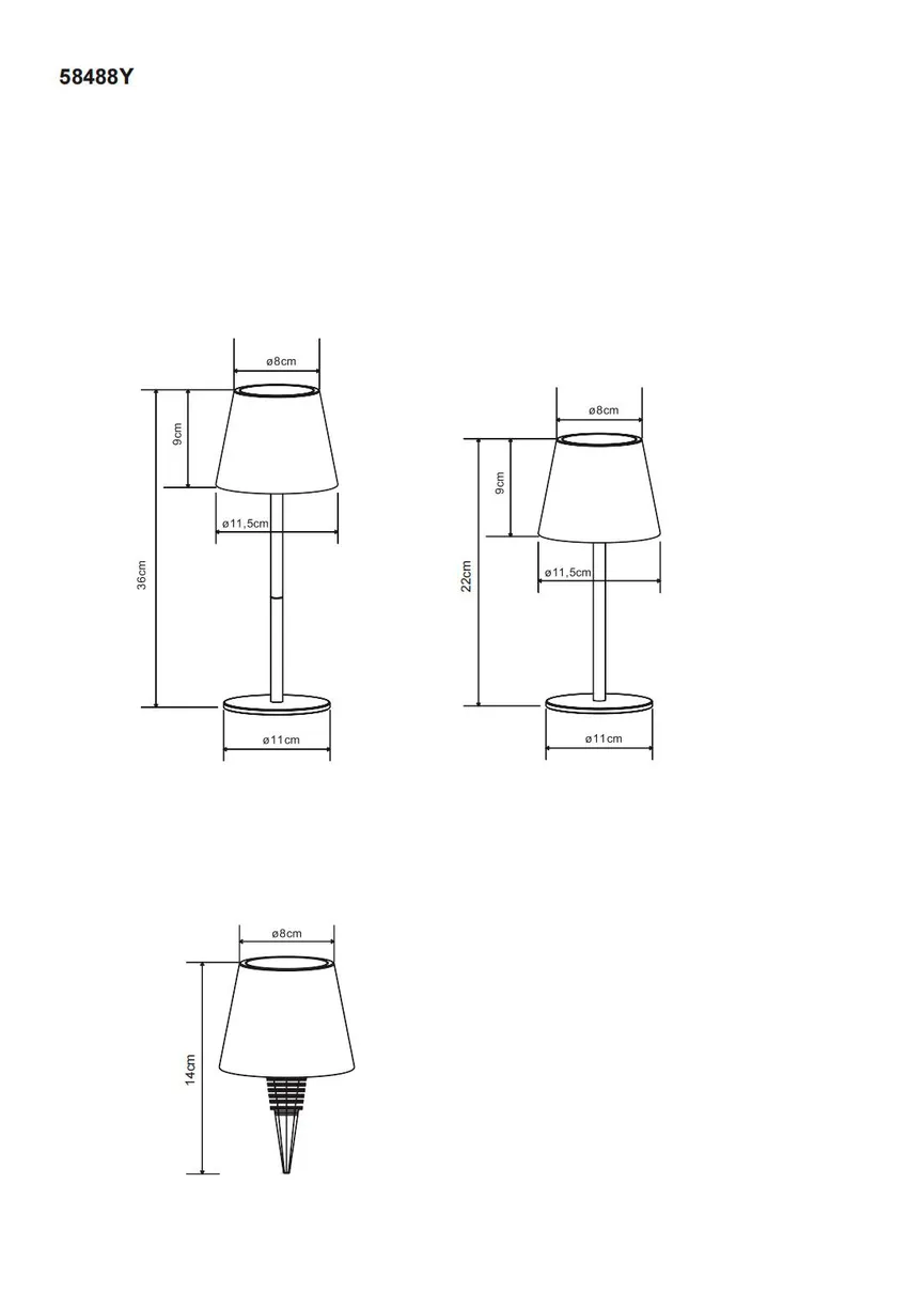 Akku-Tischleuchte "Vannie I" detail