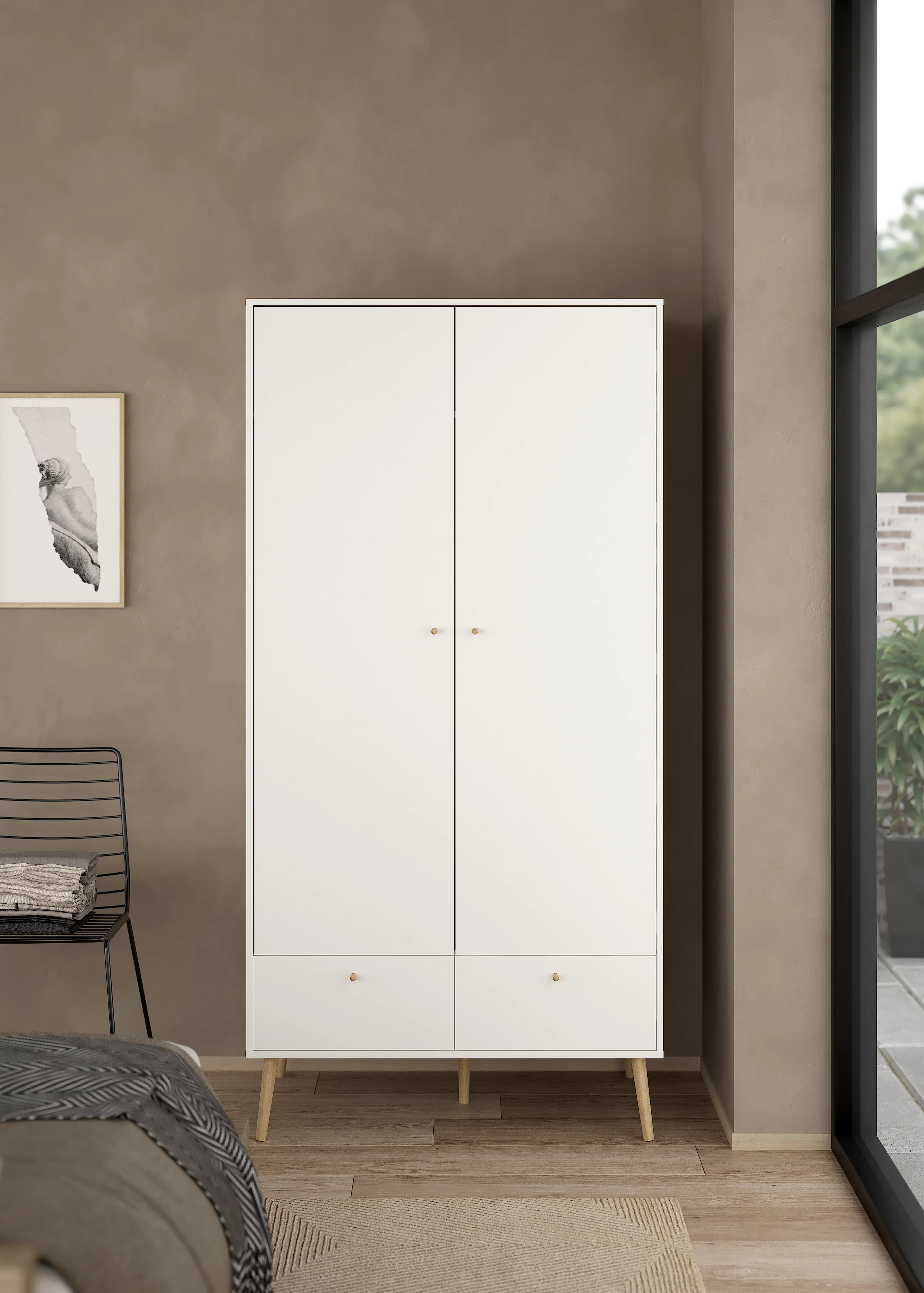 Kleiderschrank 2-trg Bodo