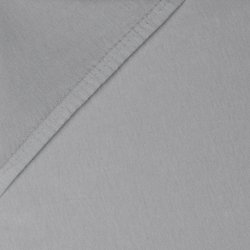 Jersey-Spannbetttuch grau detail