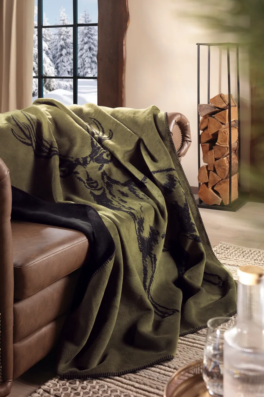 Wohndecke Deer Green milieu
