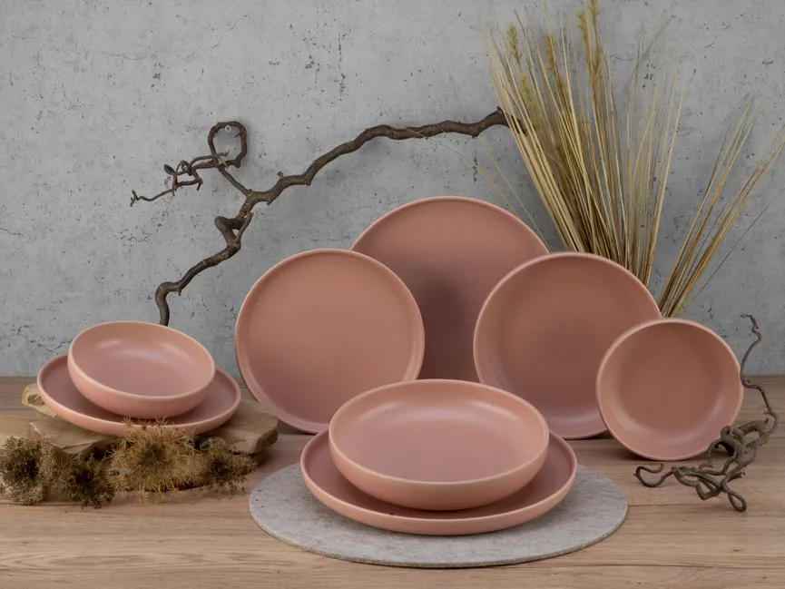 Suppenteller "Uno" rusty rose milieu