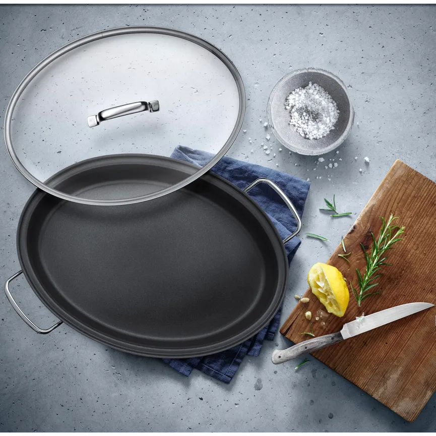 Fischpfanne mit Glasdeckel milieu
