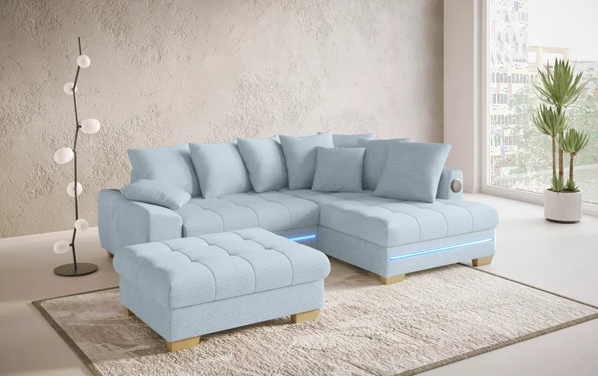 Ecksofa+LED+Sound detail