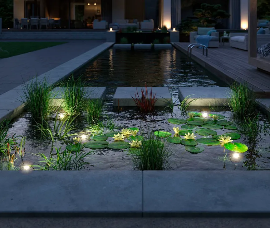 Plug&Shine Teichleuchten milieu