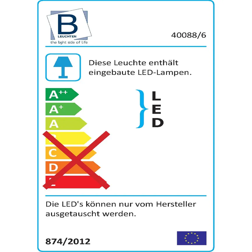 Wandleuchte "Stream" energielabel