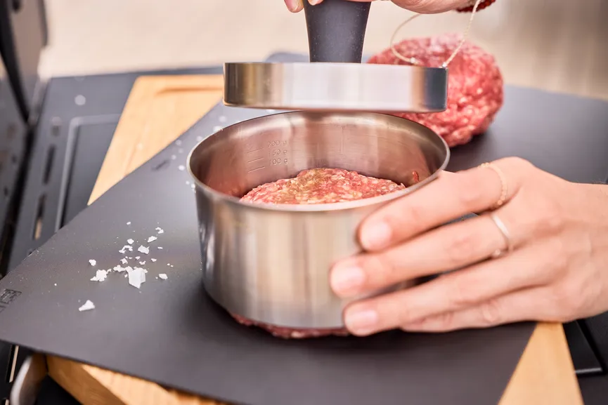 Burgerpresse detail