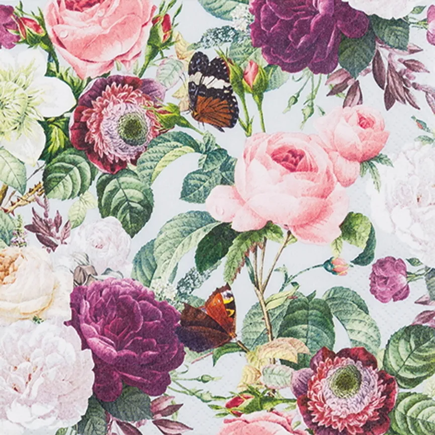 Serviette "Wild Roses" hauptaufnahme