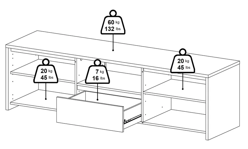 TV-Lowboard detail