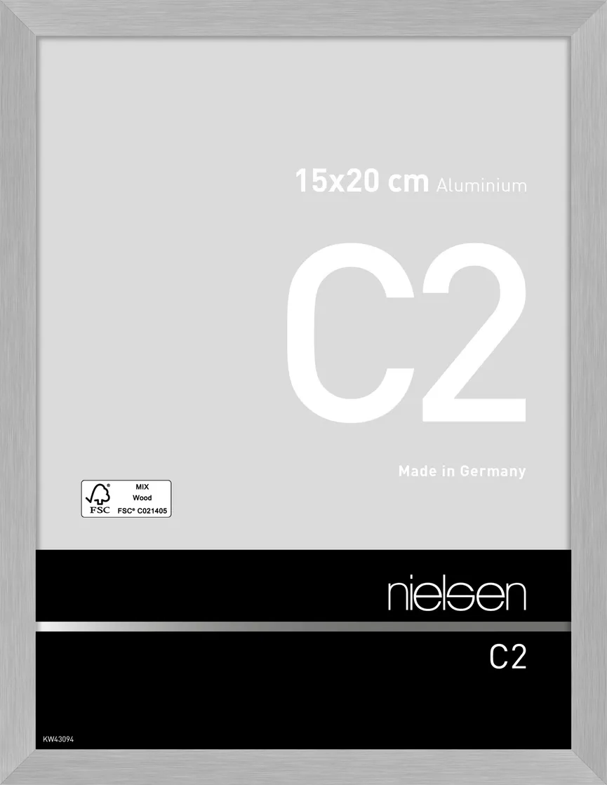 Rahmen C2 Str.Silber 15x20 cm hauptaufnahme