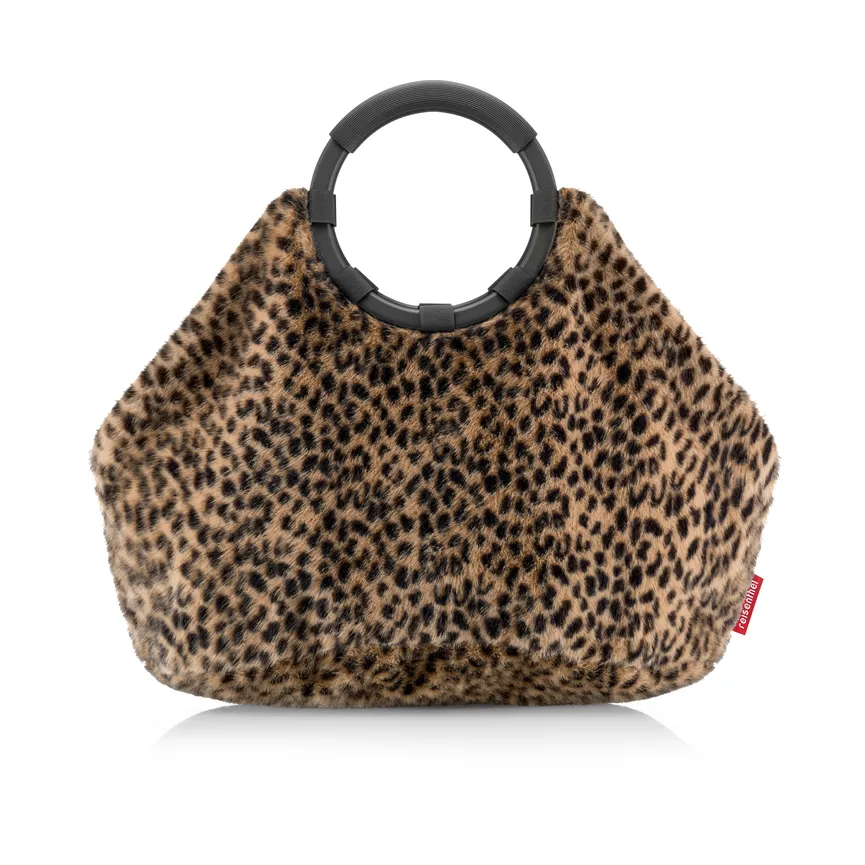 Loopbag Hobo "leo fake fur" detail