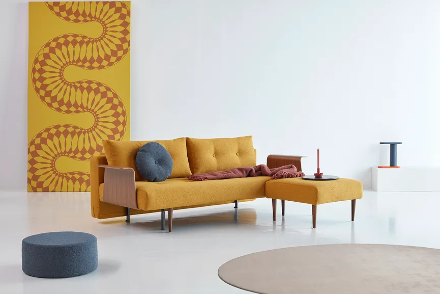 Hocker dunkles Holz detail