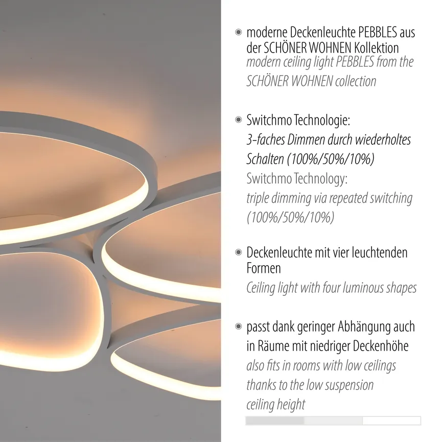 Deckenleuchte "PEBBLES" detail