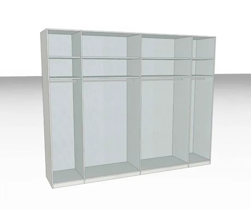 Dreh-Falttürenschrank 6-trg detail