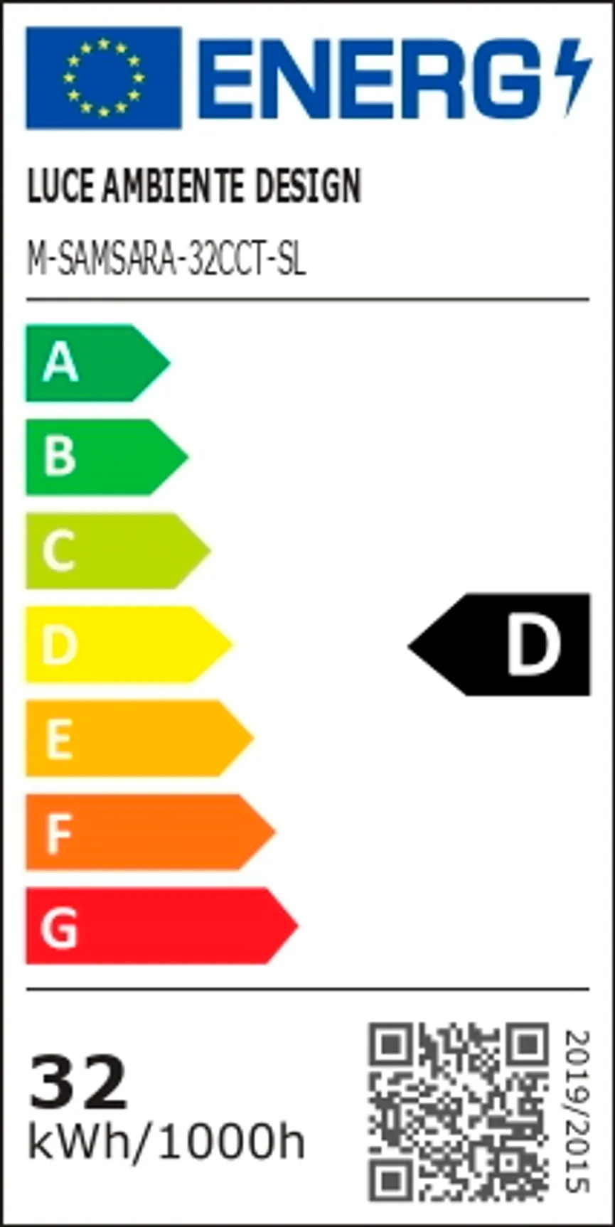 LED-Deckenleuchte "Samsara" energielabel