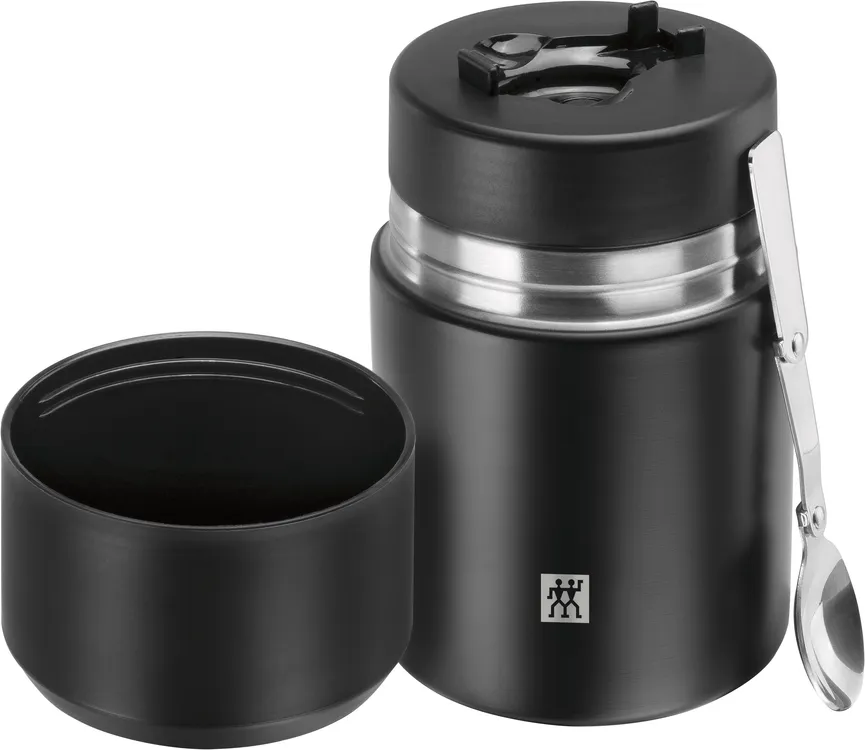 Speisegefäß 700 ml schwarz detail