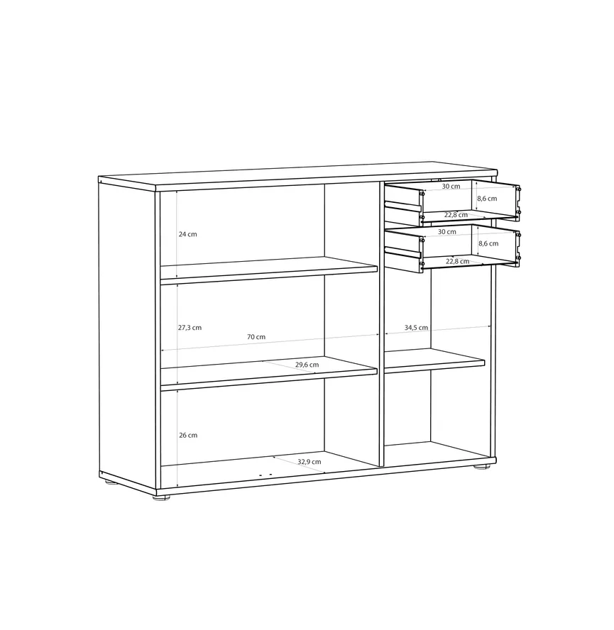 Kommode 3T/2S detail