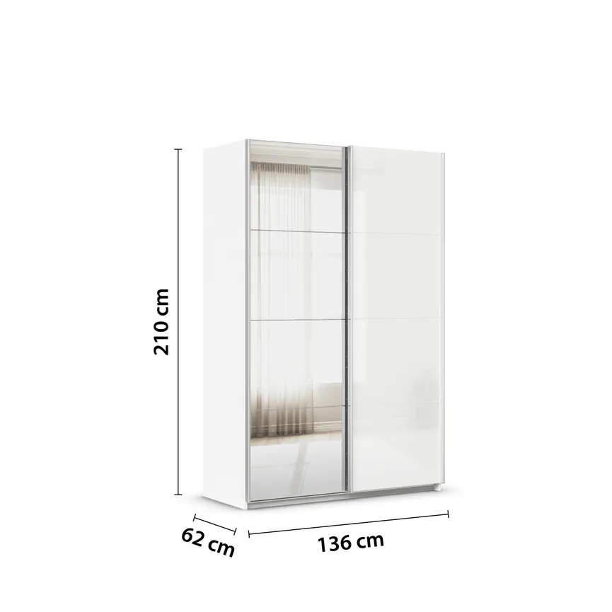 Schwebetürenschrank 2-trg. detail