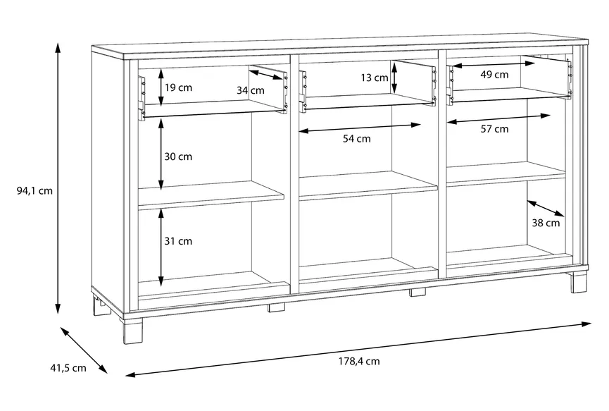 Sideboard detail