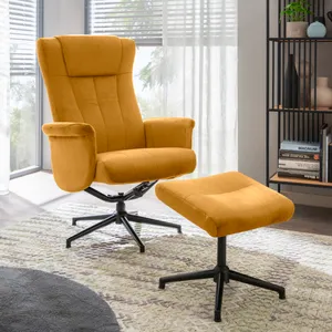 Sessel mit Hocker