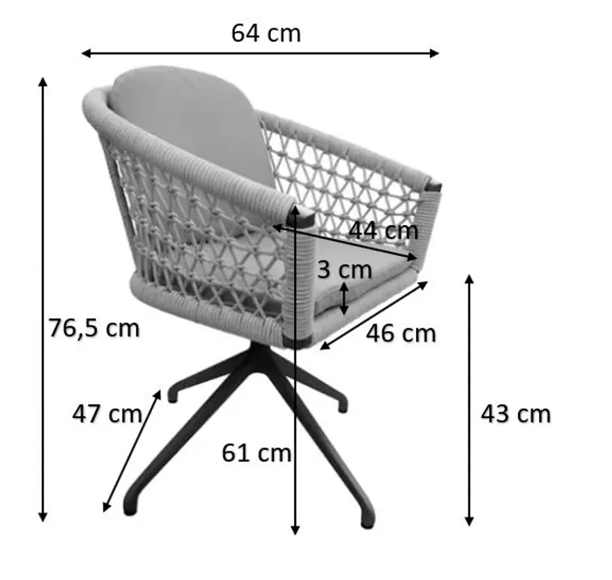 ** Stuhl drehbar detail