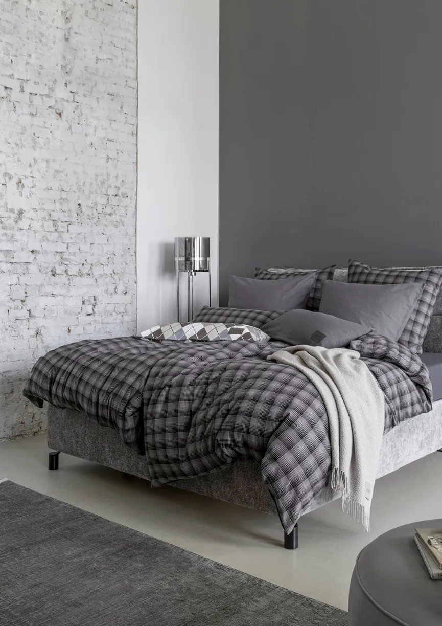 Flanell-Bettw.Soft Checks 155 milieu