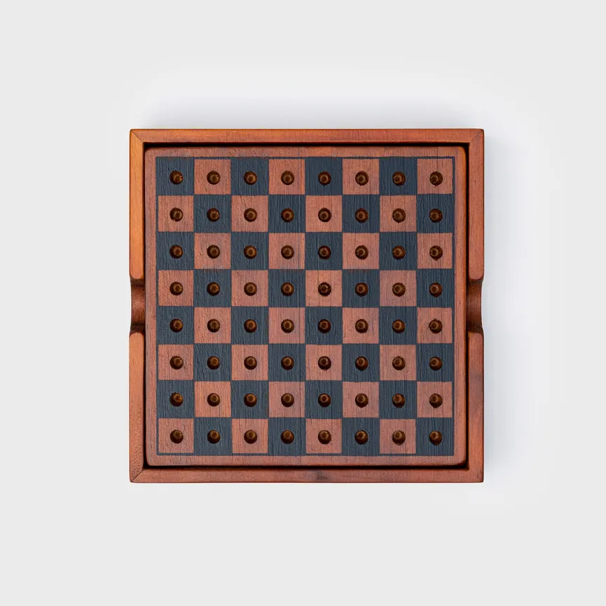 Schach und Dame detail