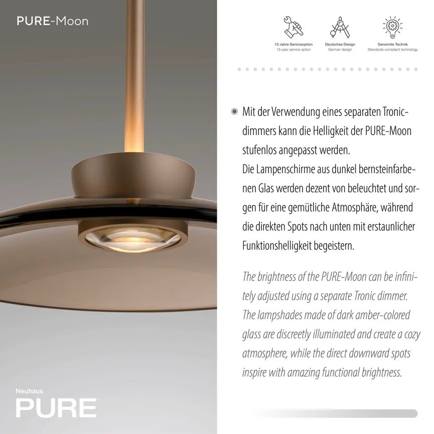 Pendelleuchte "PURE-Moon" detail