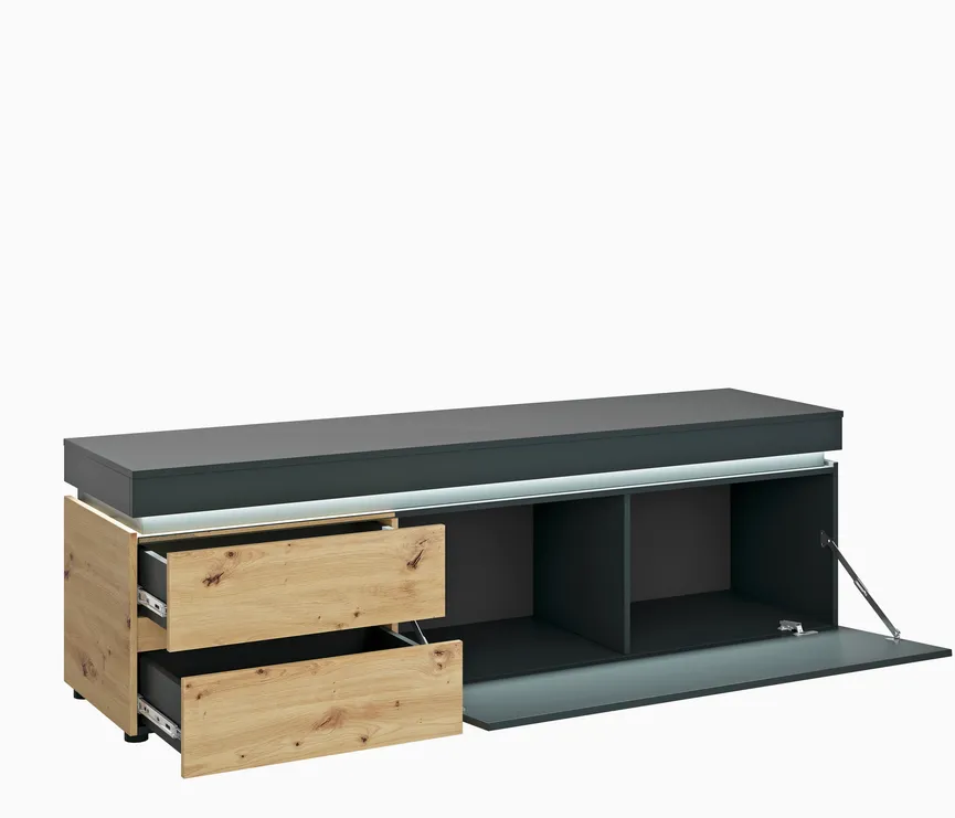 TV-Lowboard mit 1 Klappe detail