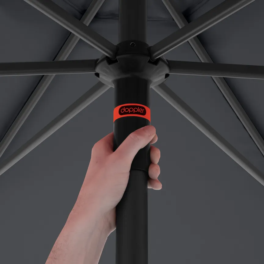Push Up Schirm Ø300 cm detail