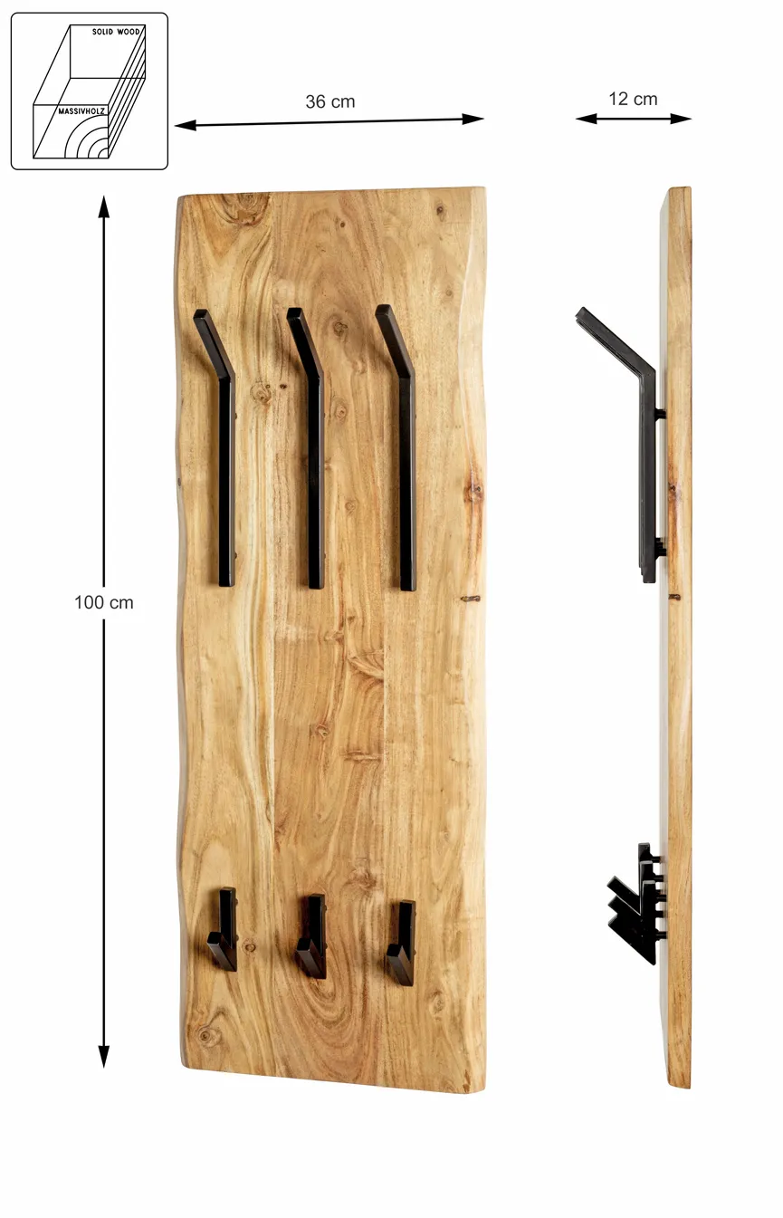 Wandgarderobe 6H detail
