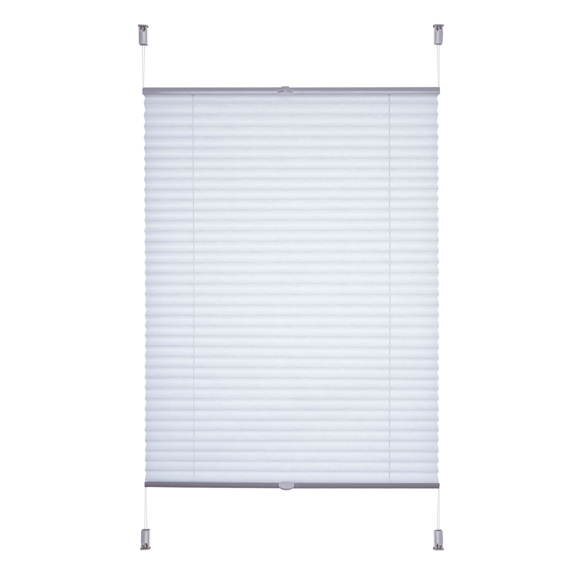 Liedeco® Klemmfix-Plissee Freihängend, 120x175 Cm Schwarz/weiß – Lichtdurchlässig, Blickdicht, Für Fenster