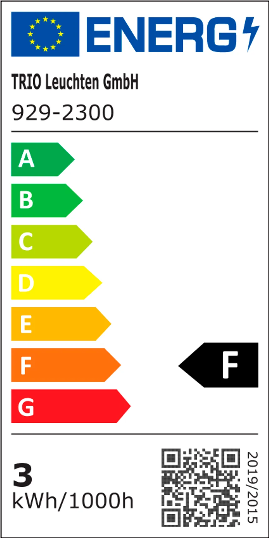 G9/3 W LED dimmbar 2er-Pack energielabel