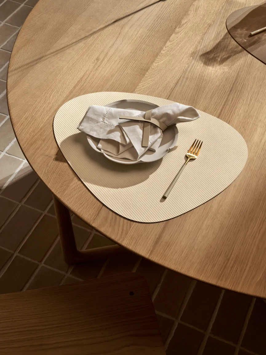 Tischset "Curduroy" vanilla milieu