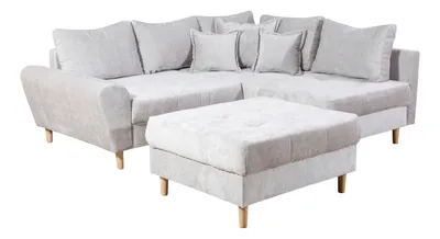Ecksofa mit Hocker