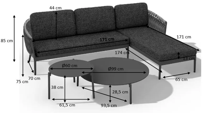 ** Ecklounge klein rechts detail