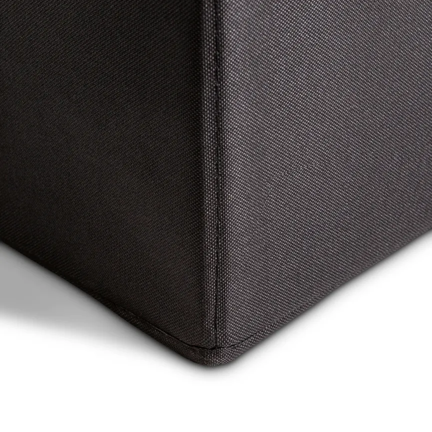 Aufbewahrungsbox schwarz detail
