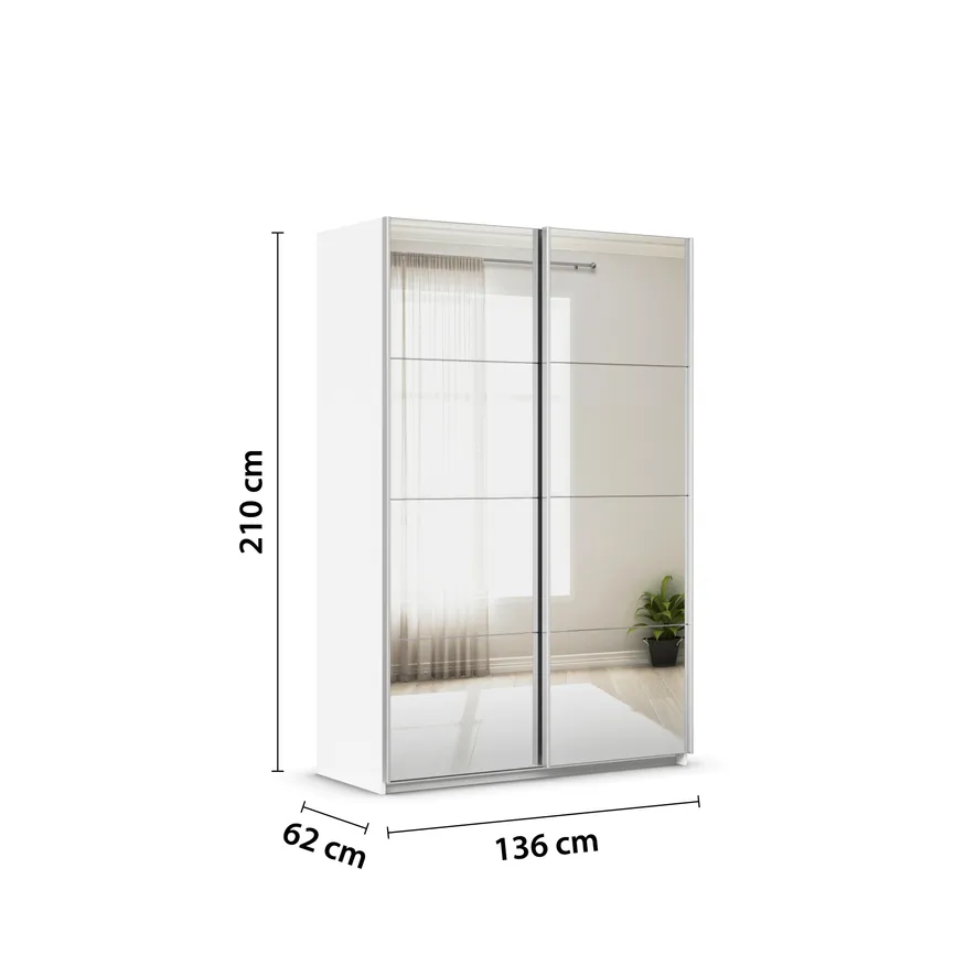 Schwebetürenschrank 2-trg. detail