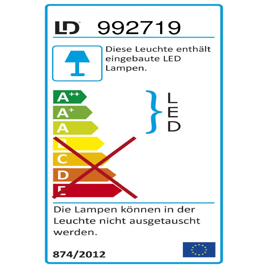 Deckenleuchte "Jupiter" energielabel