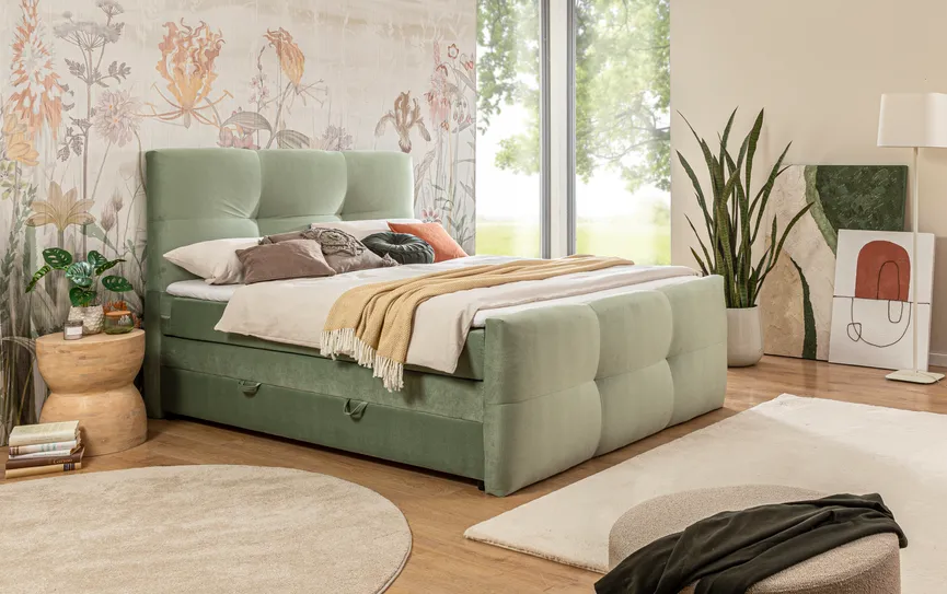 Boxspringbett 160x200 cm milieu
